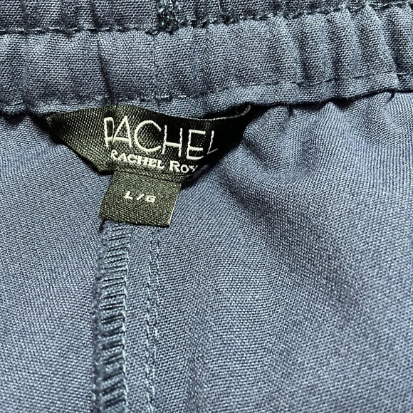 RACHEL ROY Navy Blue Wide Leg Stretch Waist w/ Drawstring Track Pants US Sz L - Picture 5 of 10